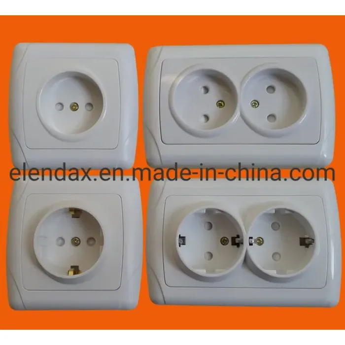 Soket Listrik Dinding Ganda 10/16A Terpasang (F3210)