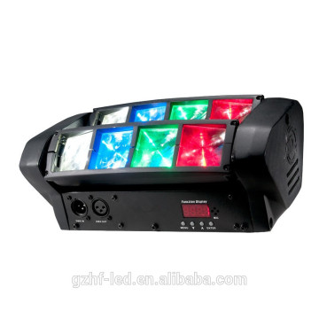 Newest 8x3W rgbw mini led spider beam moving head light