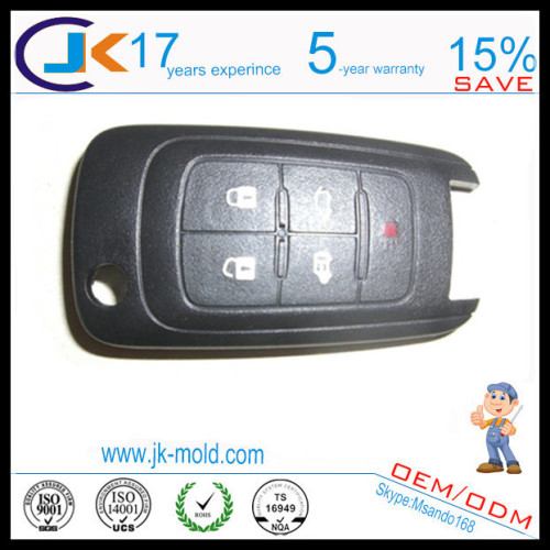 Two shot mold process for car remote key shell