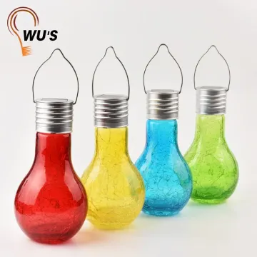 New product factory supply outdoor glass solar stake lights