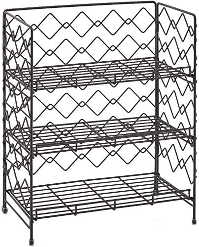 Estante de especias de metal de 3 niveles para encimera de cocina