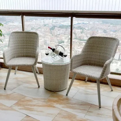 modern rattan chair balcony furniture outdoor