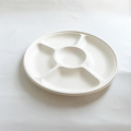 5 Plate bagasse del compartimento φ345mm