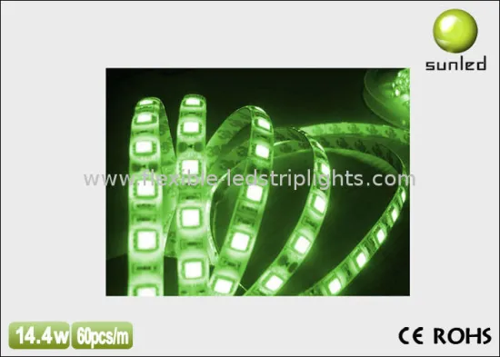 Waterproof 14.4w / M Flexible Led Strip Lights Smd 5050 , 60pcs/m