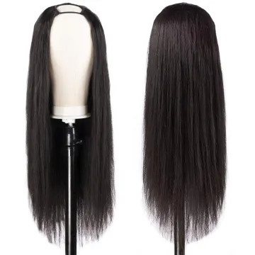 Glueless Kinky Curl U Part Wig Natural Hair,U Part Wig 10A Brazilian  Hair Body Wave, 150% Density Remy U Part Kinky Curly