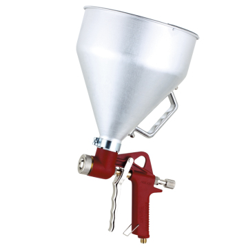 FR300 Air Hopper -Sprühpistole für Farbe und Texturanwendung, 6L Aluminiumbecher, 3 Düsen