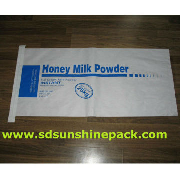 white kraft paper bag for food