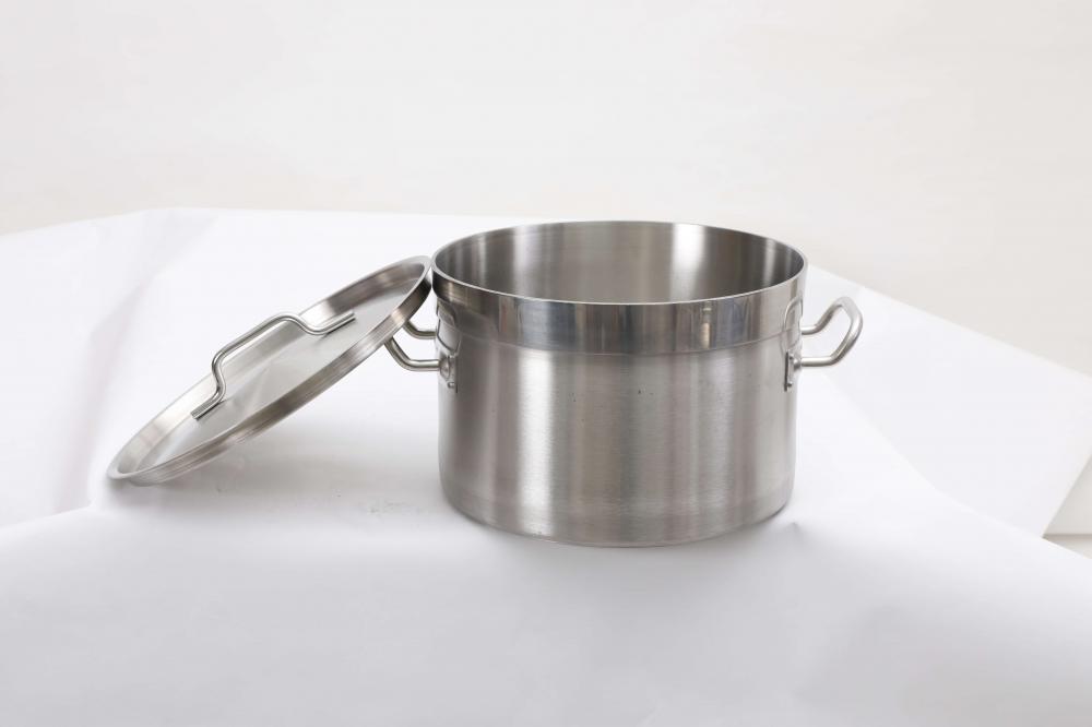 High quality stainless steel short stockpot sets