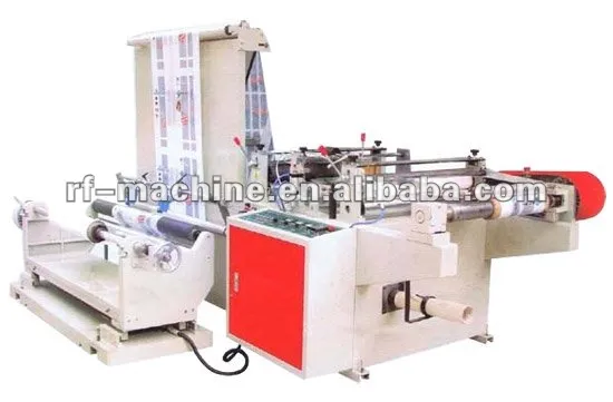 Computer control film folding and side sealing machine for sanitary napkin