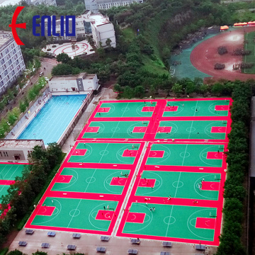 Portable Modular Interlock PP Outdoor sports court Tile