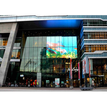 Building Facade IP67 Mesh LED Display Wall