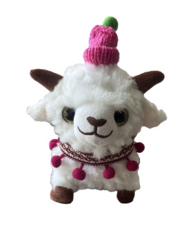 Woven Ethnic Hat Animated Lamb Stuffed Toy