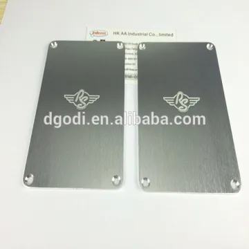 Custom high grade decorative aluminium plate and logo aluminium plate