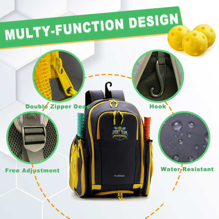 Durable Pickleball Bag with Insulated Compartment
