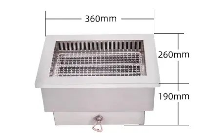 Restaurant commercial electric barbecue net table