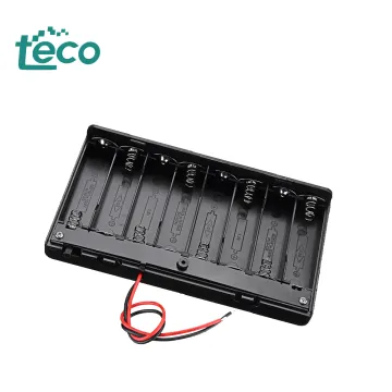 DIY Kit: 8-Slot AA Battery Box with On-Off Switch for 8 AA Batteries