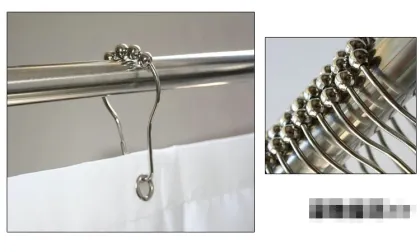 square celadon greyish-green printing Polyester Shower Curtain