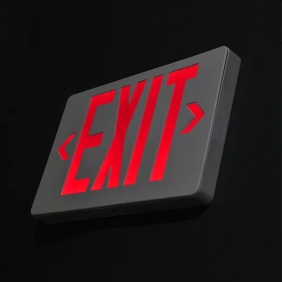 JIMING 6 Inch Emergency Exit Sign with Red Letters - UL Listed and Slim Design for JLEED2RWEM