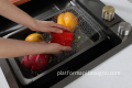 Black Rectangle Stainless Steel Kitchen Sink for School, Restaurant, and Home