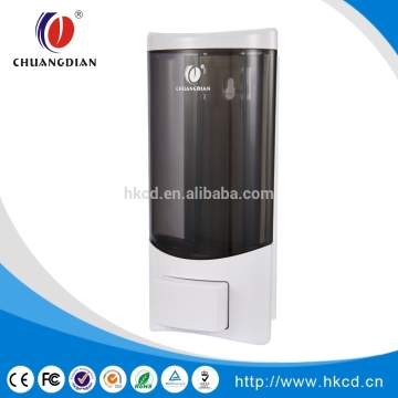 Wall mounted single plastic 500ml soap dispenser