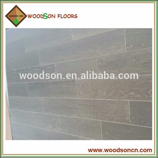Hot Sale Wire Brushed Grey White Oak Engineered Wood Flooring