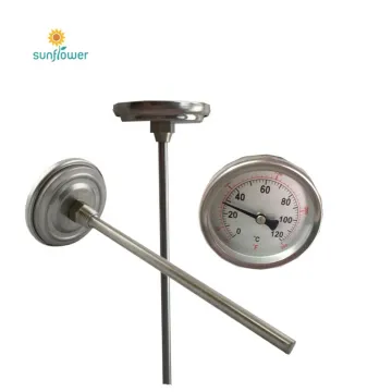 High-Quality Bimetal Industrial Thermometers with Brass Thermowell: Reliable Temperature Measurement Instruments