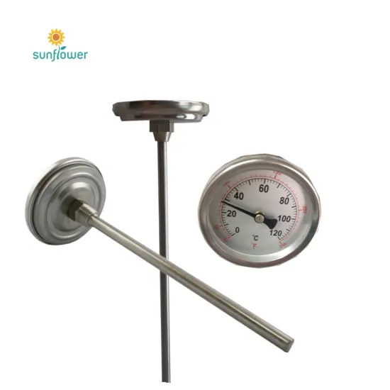 High-Quality Bimetal Industrial Thermometers with Brass Thermowell: Reliable Temperature Measurement Instruments