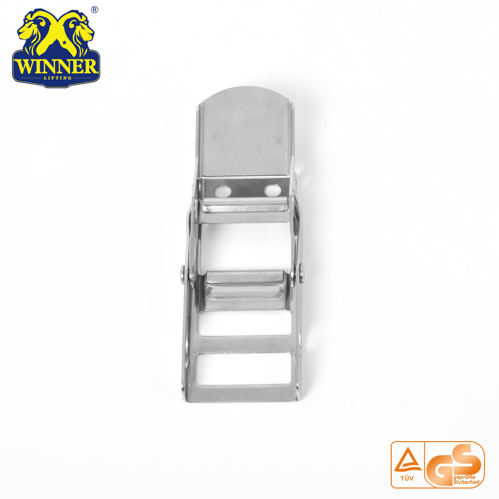 2 Inch White Zinc Steel Overcenter Buckle For Lashing Belt