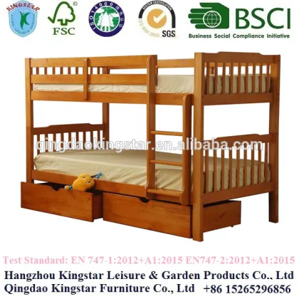solid wood bunk bed