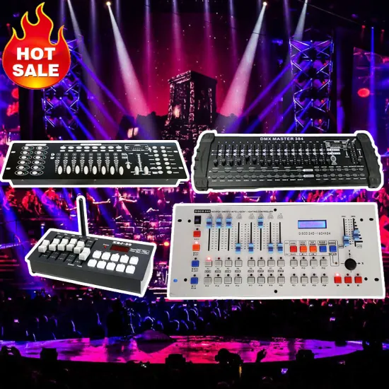 Professional Quartz DMX Light Controllers: Stage Equipment, Touch Console, and DMX 512 Controllers for Moving Head Lighting