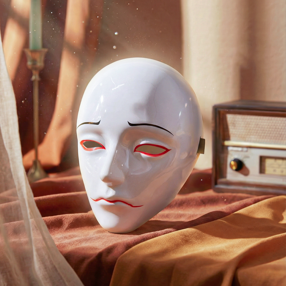 Doll Face Shape White Mask