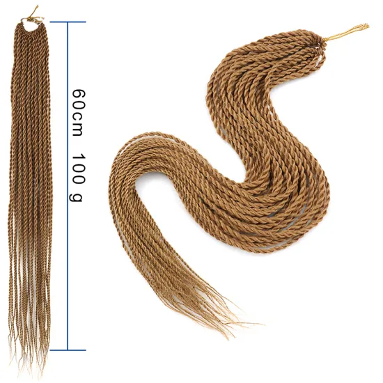 Synthetic Ombre Senegalese Twist Hair Braiding Hair for Women black Crotchet hair