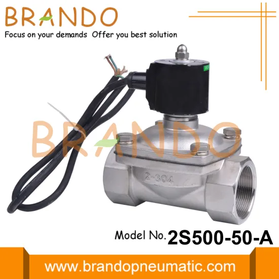 2'' Waterproof IP68 Fountain Stainless Steel Solenoid Valve