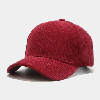 High Quality Multicolor Corduroy Baseball Cap for Men and Women