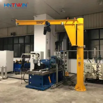 China Supplier HNTIWIN CE Light Duty 500kg 1000kg Hoist Jib Crane for Sale