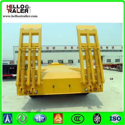 3 axle utility lowbed trailer lowboy semi trailer