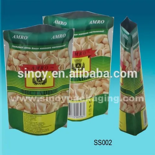 wide-used stand-up laminated pistachio nuts packaging bag