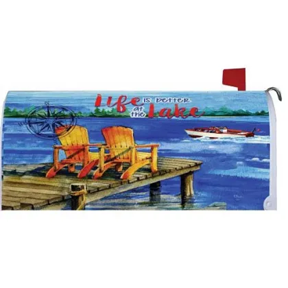 Custom Outdoor Magnet LAKE WELCOME Mailbox Cover