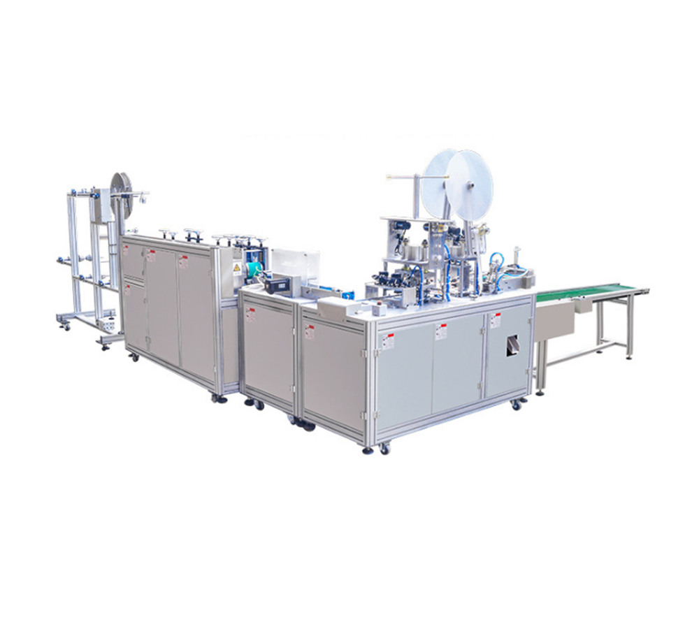 Automatic disposable surgical flat face mask making machine