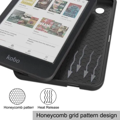 PU Leather Case for Kobo Clara 6 Inch - Auto Sleep/Wake Function