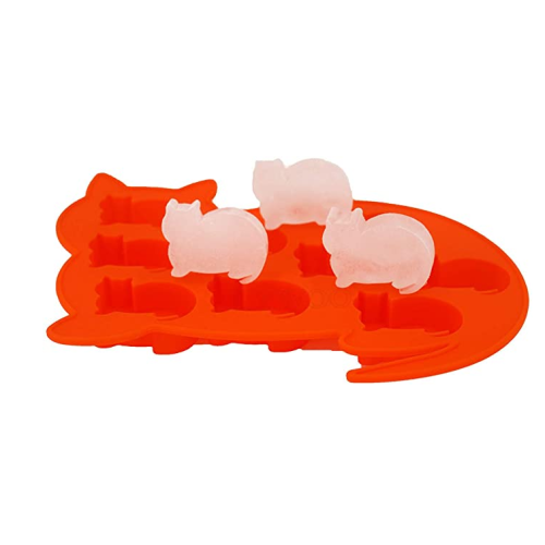 Gato alimentar de gato em forma de silicone cubo de gelo bandejas