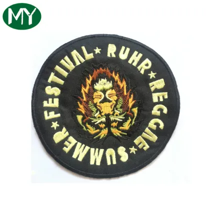 Glitter Embroidery Bird Textile Badges for Clothing and Suits