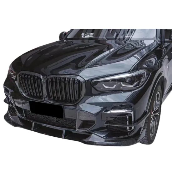 TAKD style high-quality dry carbon fiber front bumper edge front lip for BMW X5 G05 body kit