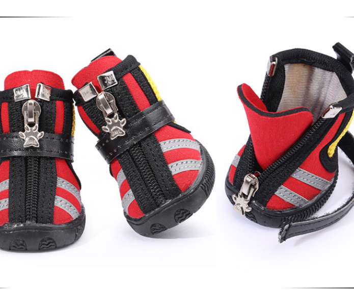 PU Leather Durable Dog Boots