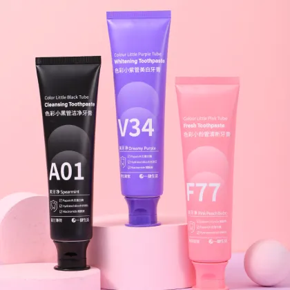 Wholesale Private Label Colorful Tube Oral Care Toothpaste 120g