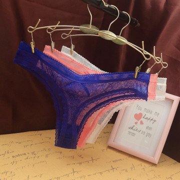 Summer Ultra-thin breathable mesh lace thongs for ladies