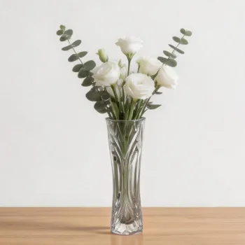 Modern Tall decorative glass vase