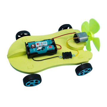 DIY Wind Power Car Toy: An Educational STEM Science Engineering Kit for School