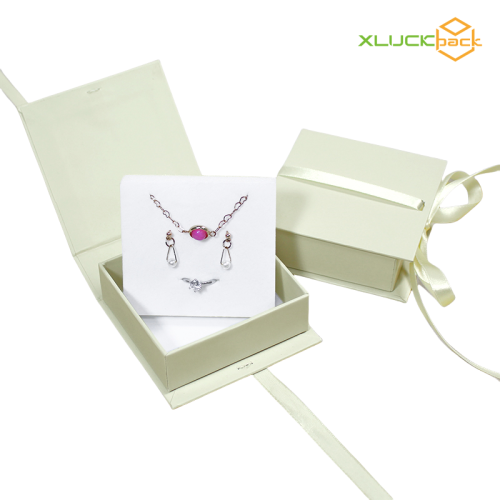 Premium Magnetic Closure Jewelry Box Custom Designs Logo