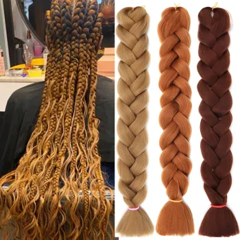 synthetic hair extension ombre jumbo braiding crochet hair braid